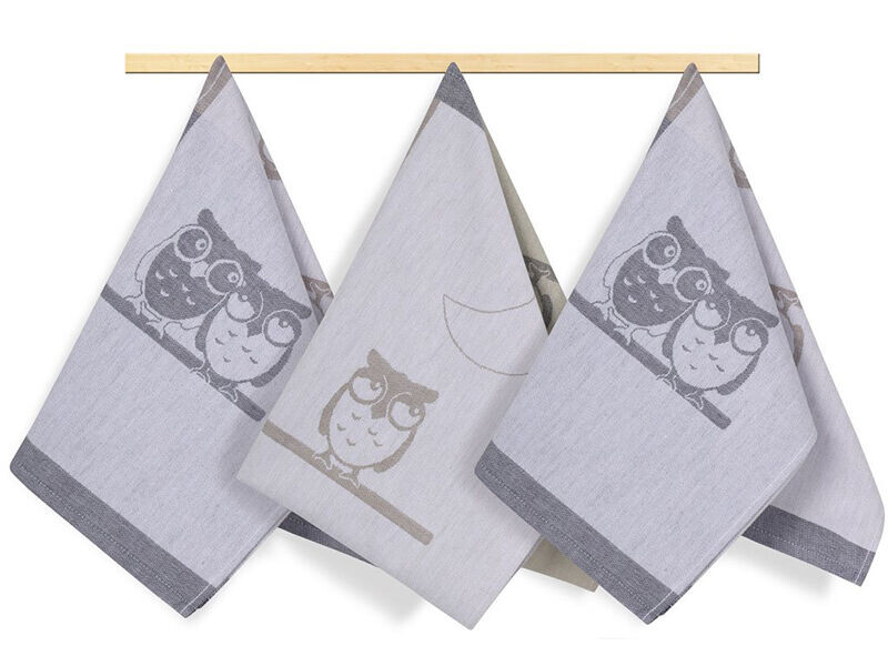 Kuchyňská utěrka 50x70cm sovičky 